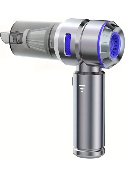 Güçlü Araç Içi ve Ev Içi Kullanımına Uygun Kablosuz 16000PA 4in1 Süpürge Çekim Artı Üfleme