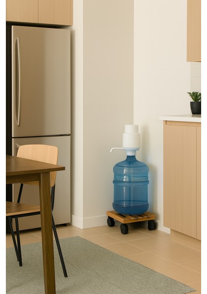 Ahşap Damacana Altlığı Tekerlekli fırsatları