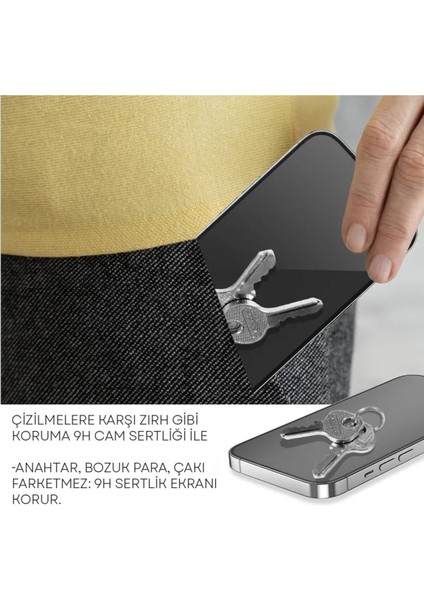 Anti Static Hd iPhone 17 Pro Max Uyumlu Toz Çizilme Parmak Izi Önleyici Cam Ekran Koruyucu