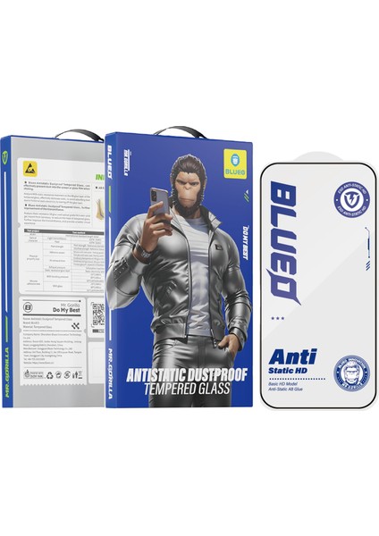 Anti Static Hd iPhone 17 Uyumlu Toz Çizilme Parmak Izi Önleyici Cam Ekran Koruyucu