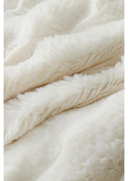 Tomris Tavşan Tüyü Çift Kişilik Yatak Örtüsü 220X240 cm Krem fiyatları