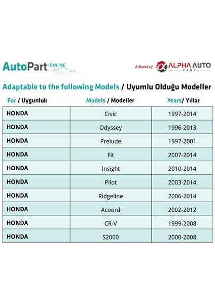 Honda Için Tampon Klips - 1 Adet modelleri