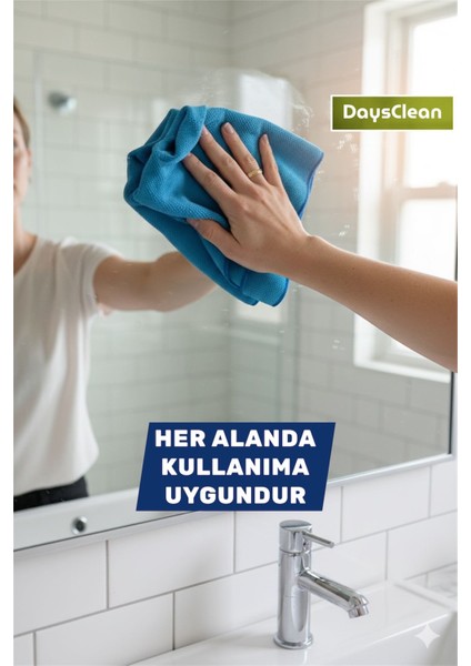 3'lü Mikrofiber Temizlik Bezi | Mutfak Cam Araba Temizlik Bezi | 40X40 | Leke ve Koku Yapmaz fiyatları