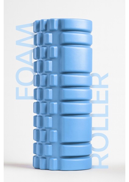 Yüksek Yoğunluklu Pilates Köpük Masaj Rulosu – Hafif ve Dayanıklı Foam Roller Mavi