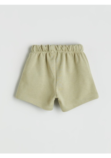 Yeni Sezon Beli Lastikli Basic Erkek Bebek Şort 2'li indirimleri