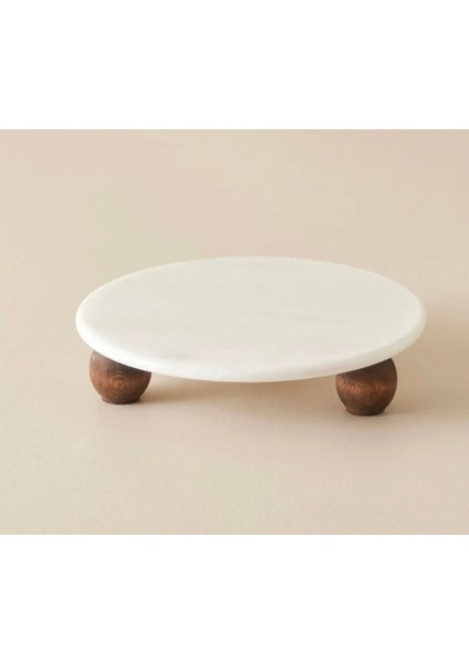 Sunumluk Yuvarlak Mermer