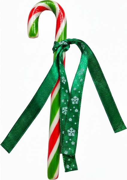 15 Adet Yılbaşı Baston Şeker Yeşil Kırmızı Beyaz Hediyelik Paketli fiyatları