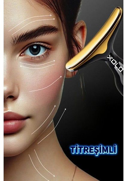 Yüz Serum Gözaltı Gıdı Yanak Kırışıklık Masaj Cihazı 10 Maske Hediyeli