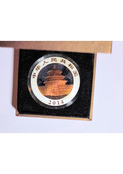 Chına Bull & Bear 10 Yuan 2014 Silver 0,999 Coin W/box & Certificate 1 Oz