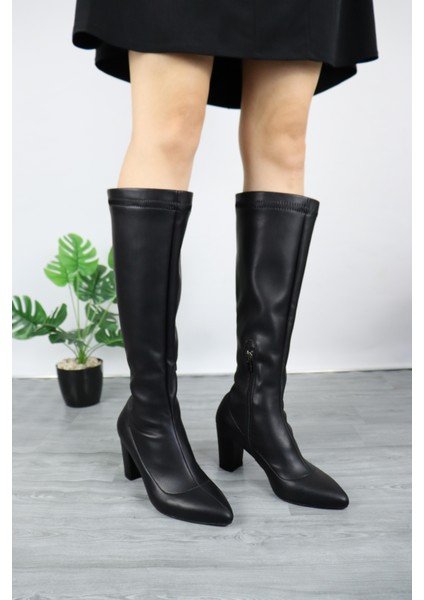 Kadın Kalın Topuk Streç Çizme fiyatları