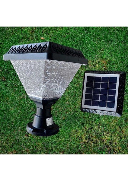CT-7315 Solar Bahçe Set Üstü Armatür Aydınlatma Lamba Işık Beyaz 6500K 30W Dış Mekan Açık Alan Güneş Enerjili
