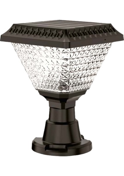 CT-7315 Solar Bahçe Set Üstü Armatür Aydınlatma Lamba Işık Beyaz 6500K 30W Dış Mekan Açık Alan Güneş Enerjili