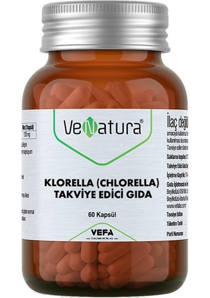 Venatura Klorella (Chlorella) 60 Kapsül