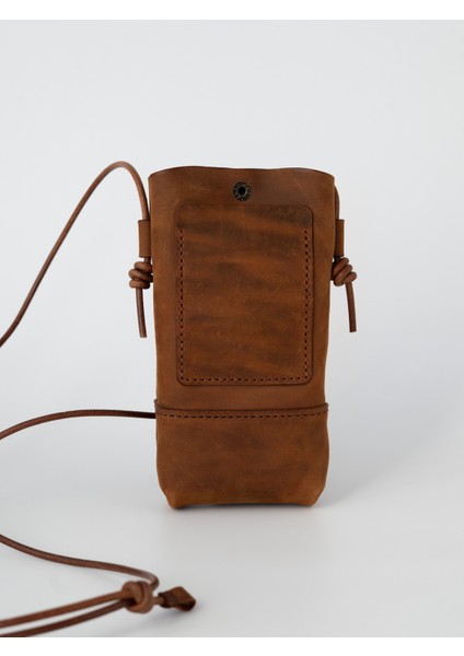 Gaia Plus Hakiki Deri Telefon Çantası Kahverengi Taba fiyatları
