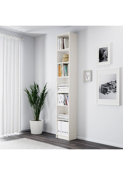 Kitaplık, Beyaz, 40X28X237 cm fiyatları