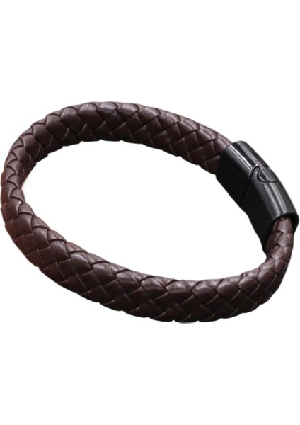 Erkekler Için Manyetik Tokalı Retro Örgü Bileklik (Yurt Dışından)