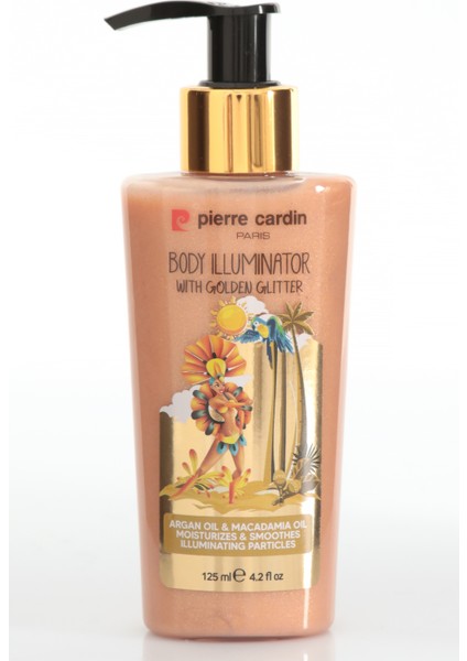 Body Illuminator With Golden Glitter-Altın Işıltılı Vücut AYDINLATICI-125ML