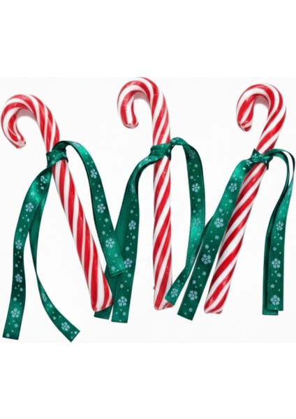 Yılbaşı Baston Şeker 15 Adet Kırmızı Beyaz Hediyelik Paketli modelleri