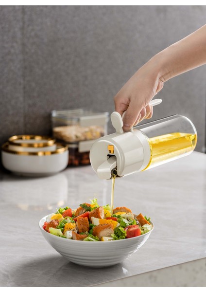 2'si 1 Arada Cam Yağdanlık - Püskürtmeli Yağ Spreyi ve Döküm Uçlu Zeytinyağı Şişesi modelleri