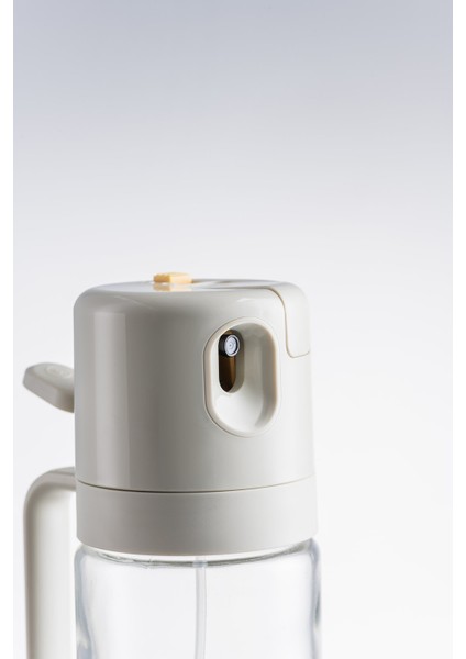 2'si 1 Arada Cam Yağdanlık - Püskürtmeli Yağ Spreyi ve Döküm Uçlu Zeytinyağı Şişesi