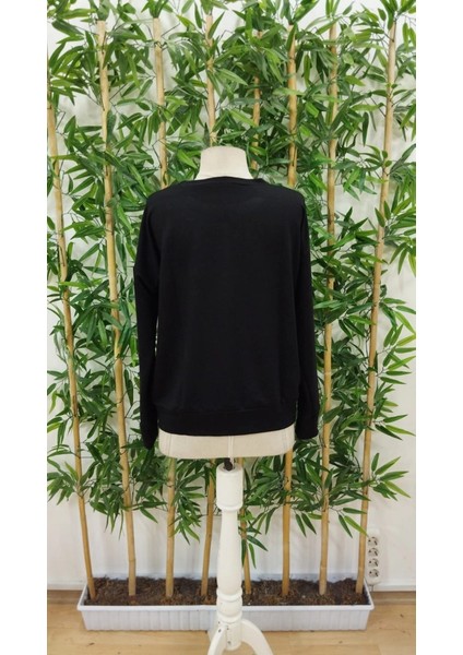 Kadın Uzun Kollu Bisiklet Yaka Desenli Viskon Iki Iplik Bluz indirimleri