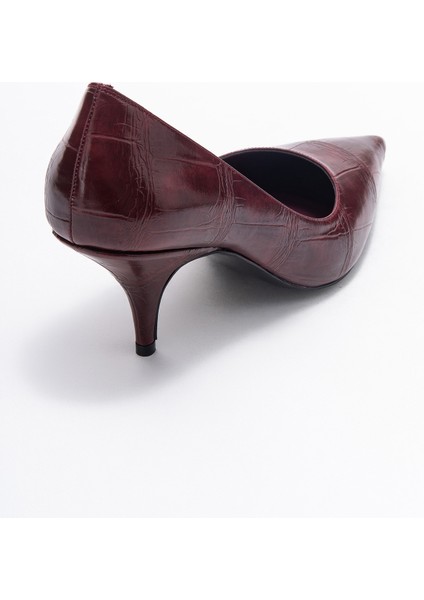 Marcus Bordo Baskı Kadın Topuklu Ayakkabı indirimleri