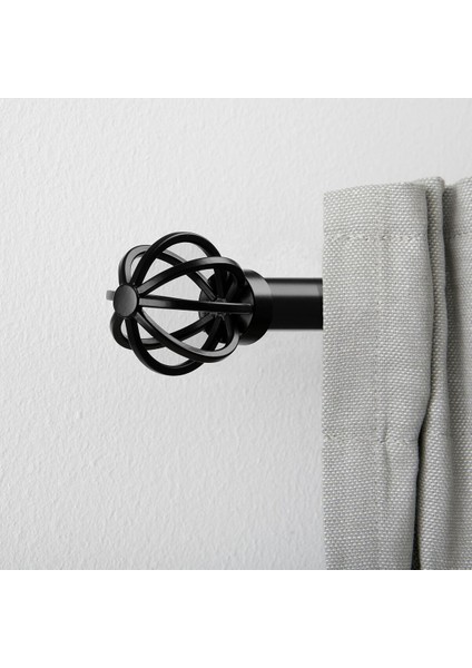 Perde Çubuğu Topuzu, Siyah, 60 Mm, 2 Adet fiyatları