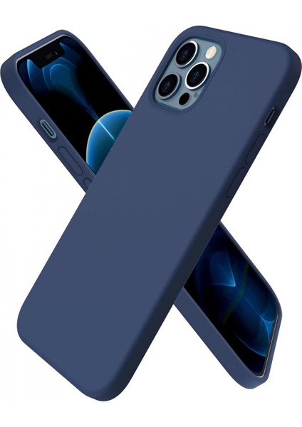 iPhone 12 Pro Kılıf First Silikon - Lacivert