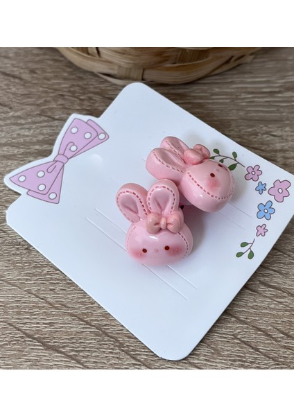 Tavşan Figürlü Kız Çocuk Lastikli Toka fiyatları