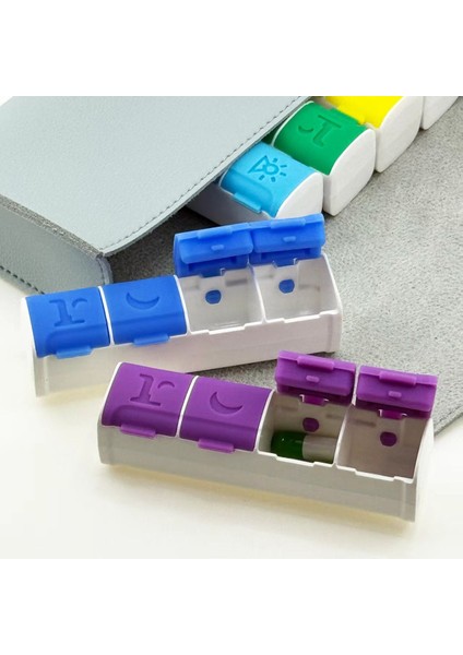 4 bölmeli ılaç kutusu magnet özellikli