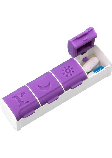 4 bölmeli ılaç kutusu magnet özellikli