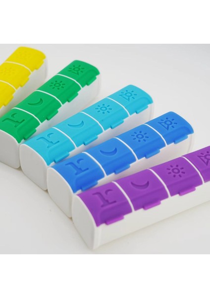 4 bölmeli ılaç kutusu magnet özellikli