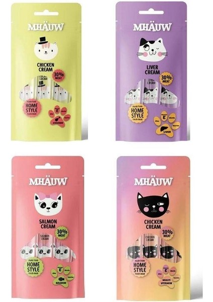 Karışık Sıvı Kedi Ödülü 15GR 4'lü x 4 Adet