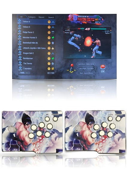 Idragon 3D Small - Klasik Oyun Konsolu Hd Arcade Station - Pandora Box - Tv Bağlantılı - Retro Atari