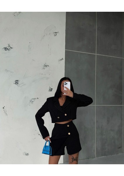 Alt Üst Çeket Etek Şort Takım