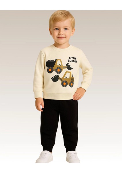 Little Builder Baskılı Erkek Bebek Takım 20107