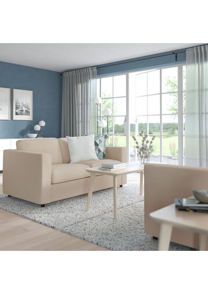 2'li Yataklı Kanepe, Hallarp Bej, Sert Yataklı, Dar Kolçaklı modelleri