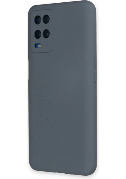 Oppo A54 4g Kılıf Nano Içi Kadife Silikon - Gri modelleri