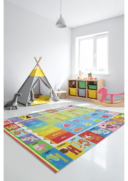 Minik Ayaklara Büyük Bilgiler: Eğlenceli Eğitim Halısı - Kaymaz Taban fiyatları