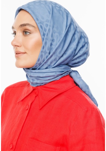 Moon Desen Ipeksi Jakar Eşarp