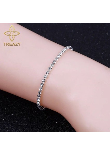 Şıklığı ve Zarafeti Taşlı Detaylı Kadın Bileklik