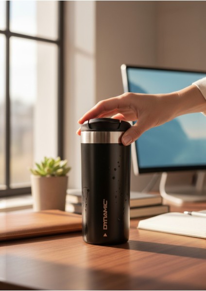 Paslanmaz Çelik Termos Siyah/krem 350ML fiyatları