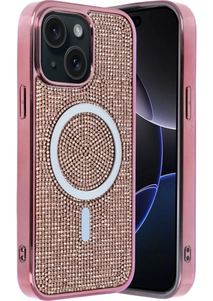 Apple iPhone 15 Helen Magsafe Kapak - Pembe fiyatları