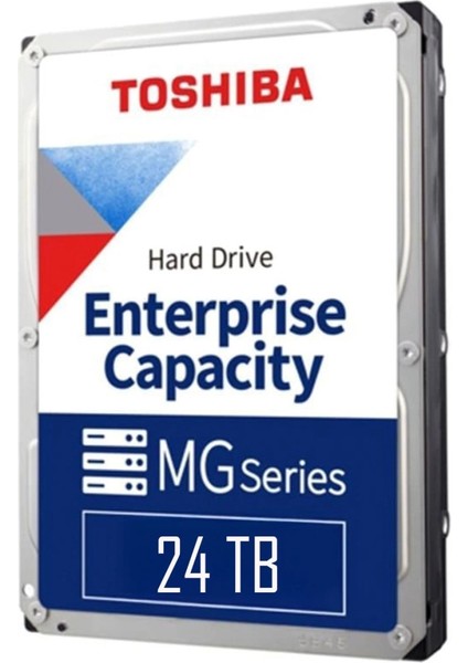 Toshıba Enterprıse, MG11ACA24TE, 3.5", 24TB, 1gb 7200 Rpm, 7/24 Güvenlik, Data Center, Nas, Server, HDD