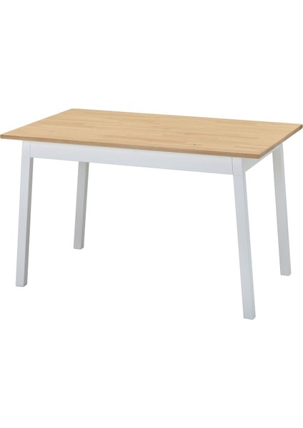 Mutfak Masası, Açık Kahverengi-Beyaz, 125X75 Cm, 4 Kişilik