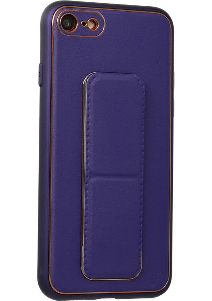 iPhone 7 Kılıf Coco Deri Standlı Kapak - Mor fiyatları