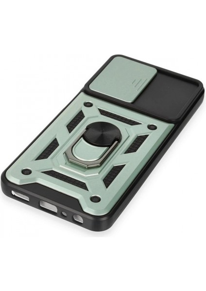 Samsung Galaxy M14 5g Kılıf Pars Lens Yüzüklü Silikon - Yeşil indirimleri