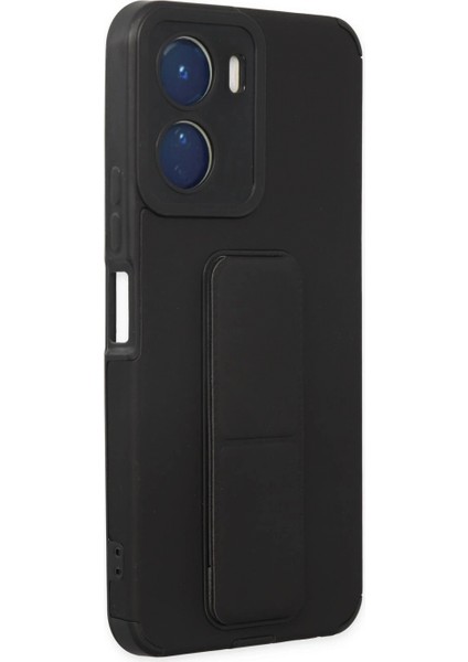 Vivo Y16 Kılıf Mega Standlı Silikon - Siyah fiyatları