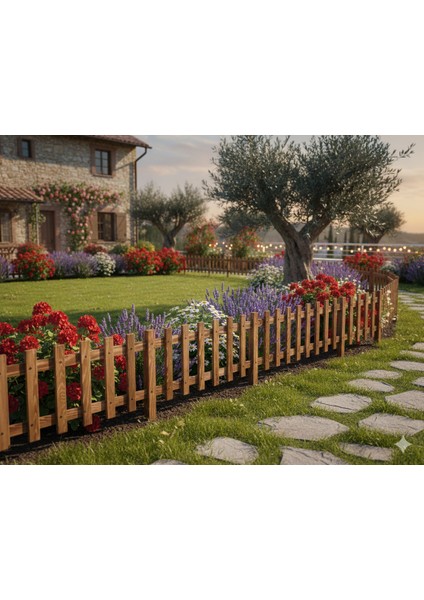 Ahşap Bahçe Çiti Kazıklı 120*40 fiyatları