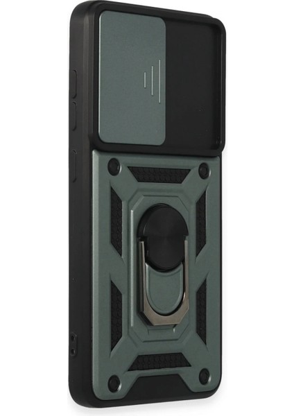 Samsung Galaxy S21 Fe Kılıf Pars Lens Yüzüklü Silikon - Yeşil modelleri